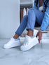 Baltas botas ar zilu ielaidumu "FUZZY"